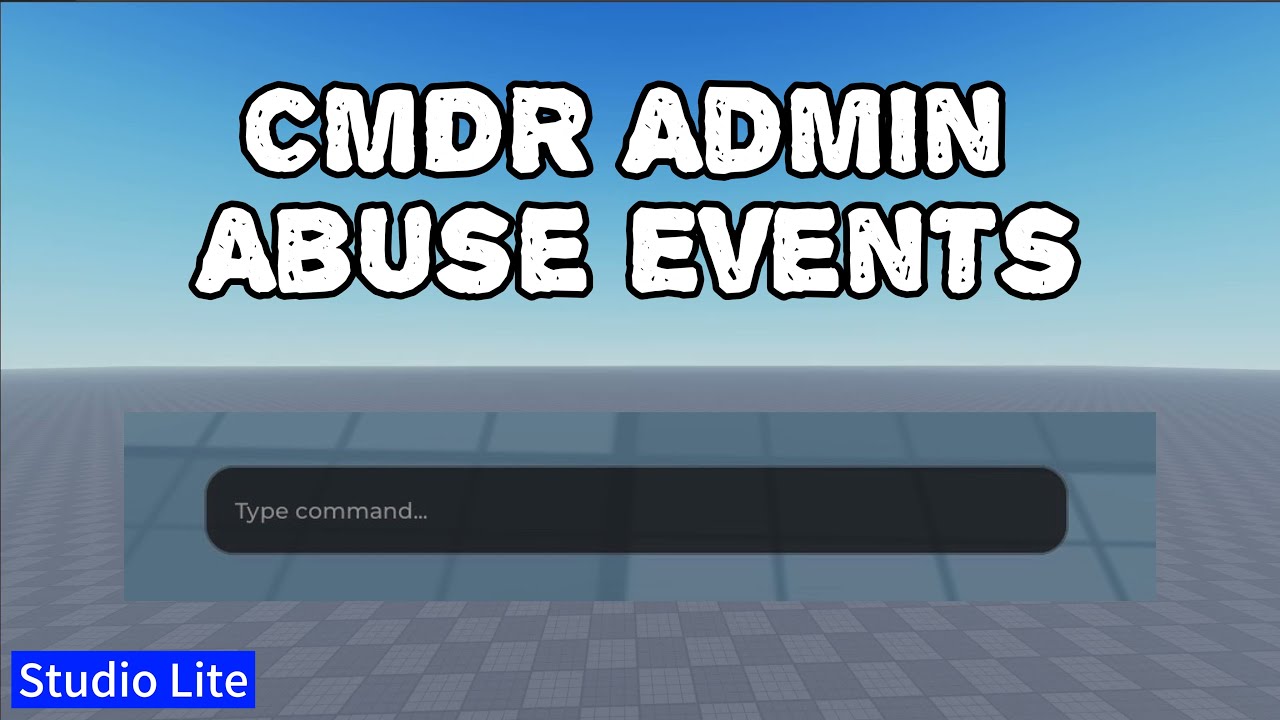 CMDR Admin Abuse Events | Studio Lite Tutorial