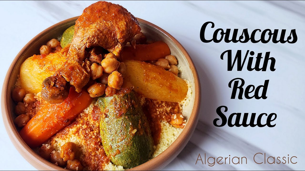 Friday Red Sauce Couscous | A Taste of Algerian Tradition 🇩🇿