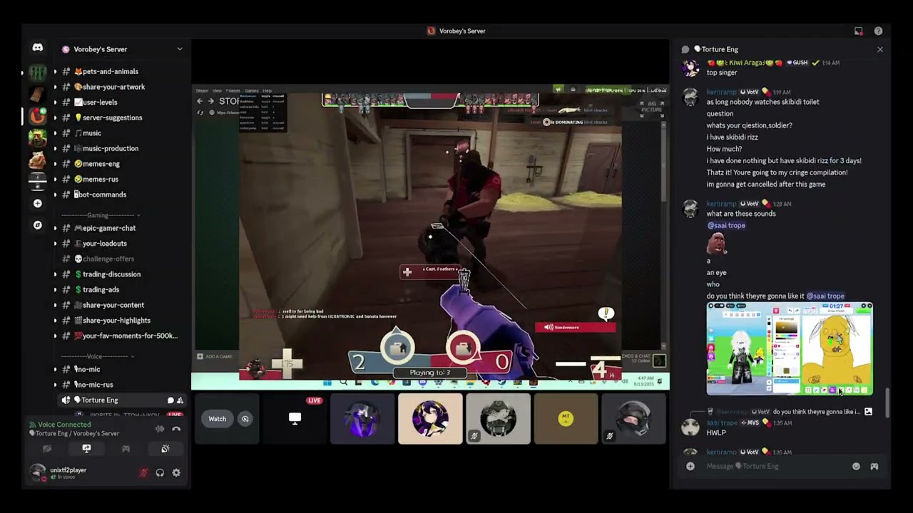 Vorobey's discord server is fine and has has absolutely no issues whatsoever