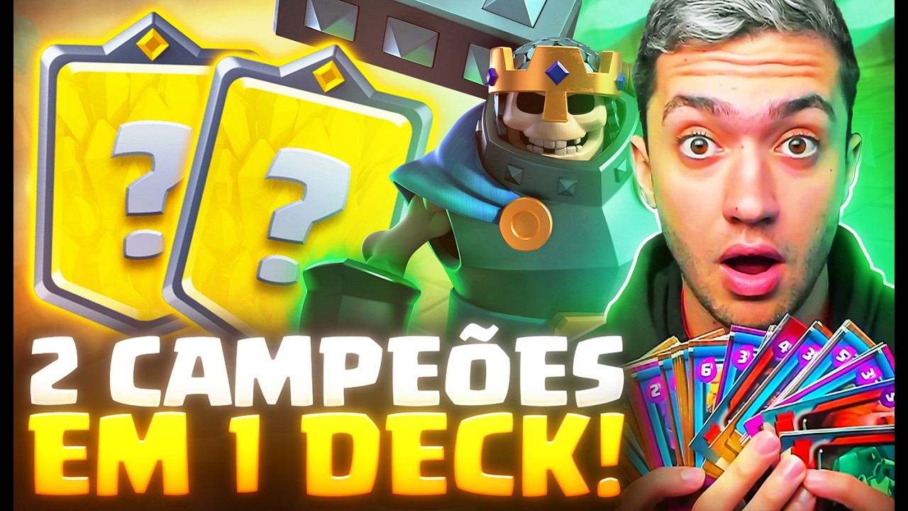 TESTEI OS MELHORES DECKS COM 2 CAMPEÕES! TÁ MUITO QUEBRADO 🤯