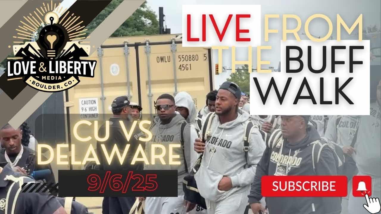 LIVE Buffs Walk | CU VS Delaware | Folsom Field | Боулдер, Колорадо