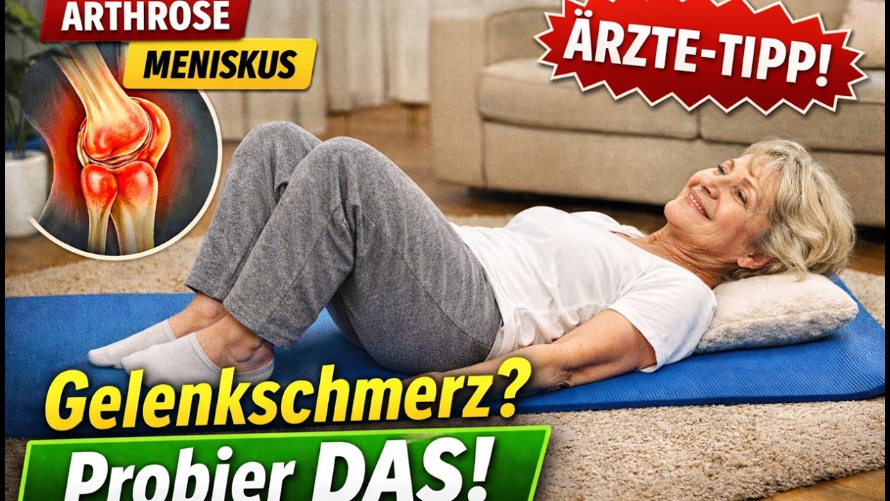 Nur eine Übung für die Knie – weniger Schmerzen bei  Arthrose und Meniskusschäden.