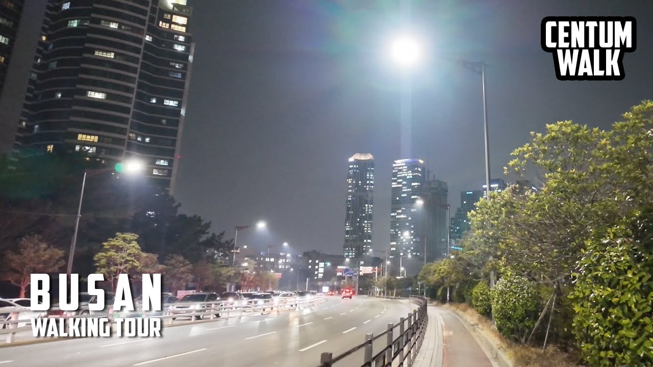 Walking around Suyeong Bay Yacht Stadium | Busan walking tour | KOREA | city sounds | ASMR | 4K60fps
