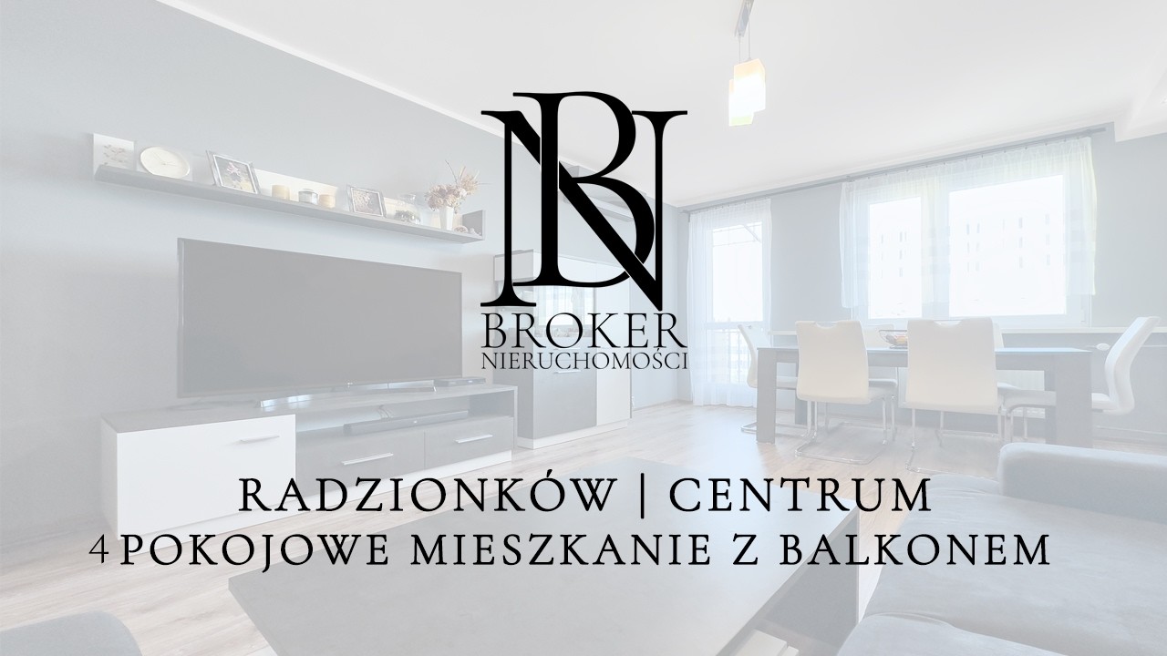 Przestronne mieszkanie 4 pokoje z balkonem | Radzionków Centrum.
