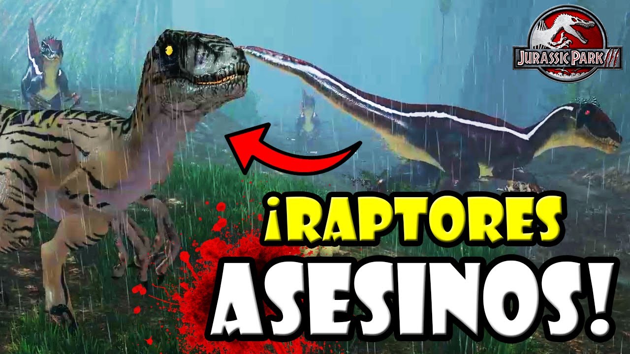 ¡ESCAPANDO DE RAPTORES ASESINOS! | JUEGO DE JURASSIC PARK 3