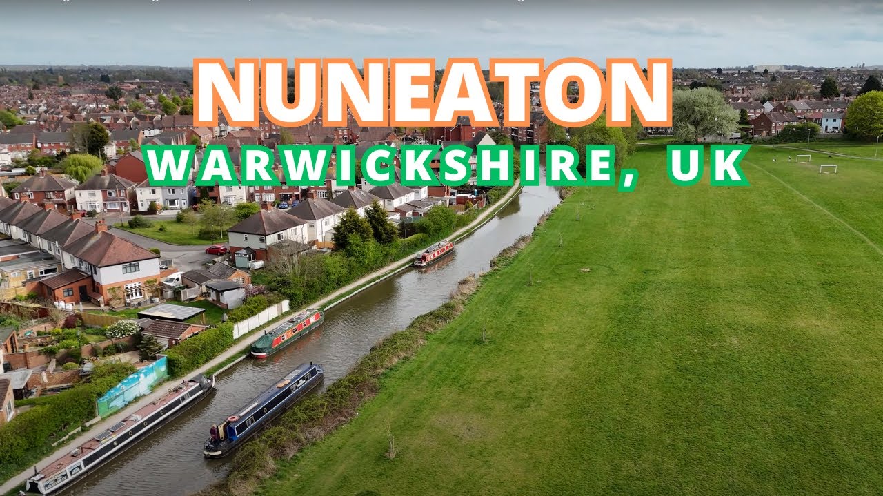 Breathtaking Drone Footage of Nuneaton, Warwickshire 🇬🇧  Aerial View of United Kingdom's Hidden Gem