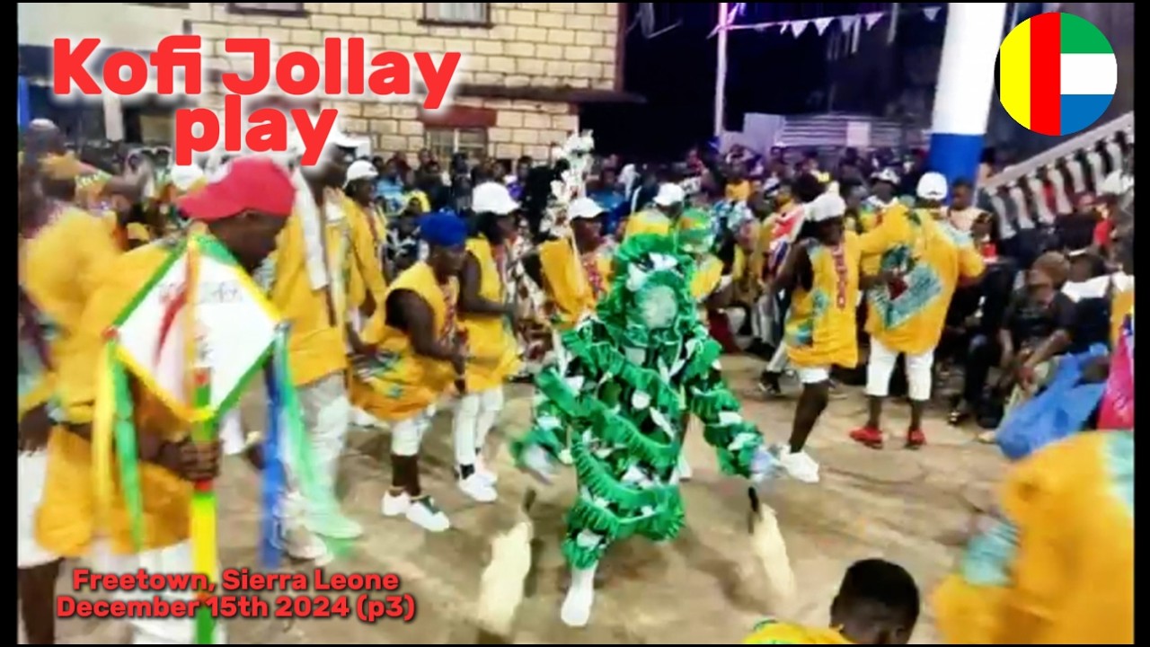 "Inside Sierra Leone’s Secret Societies 👀✨  KOFI JOLLAY demonstration (15/12/2024) 
