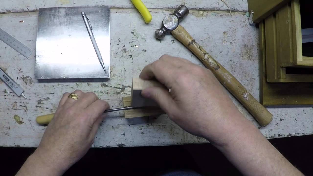 Making a reed:  1. a Rolled Staple