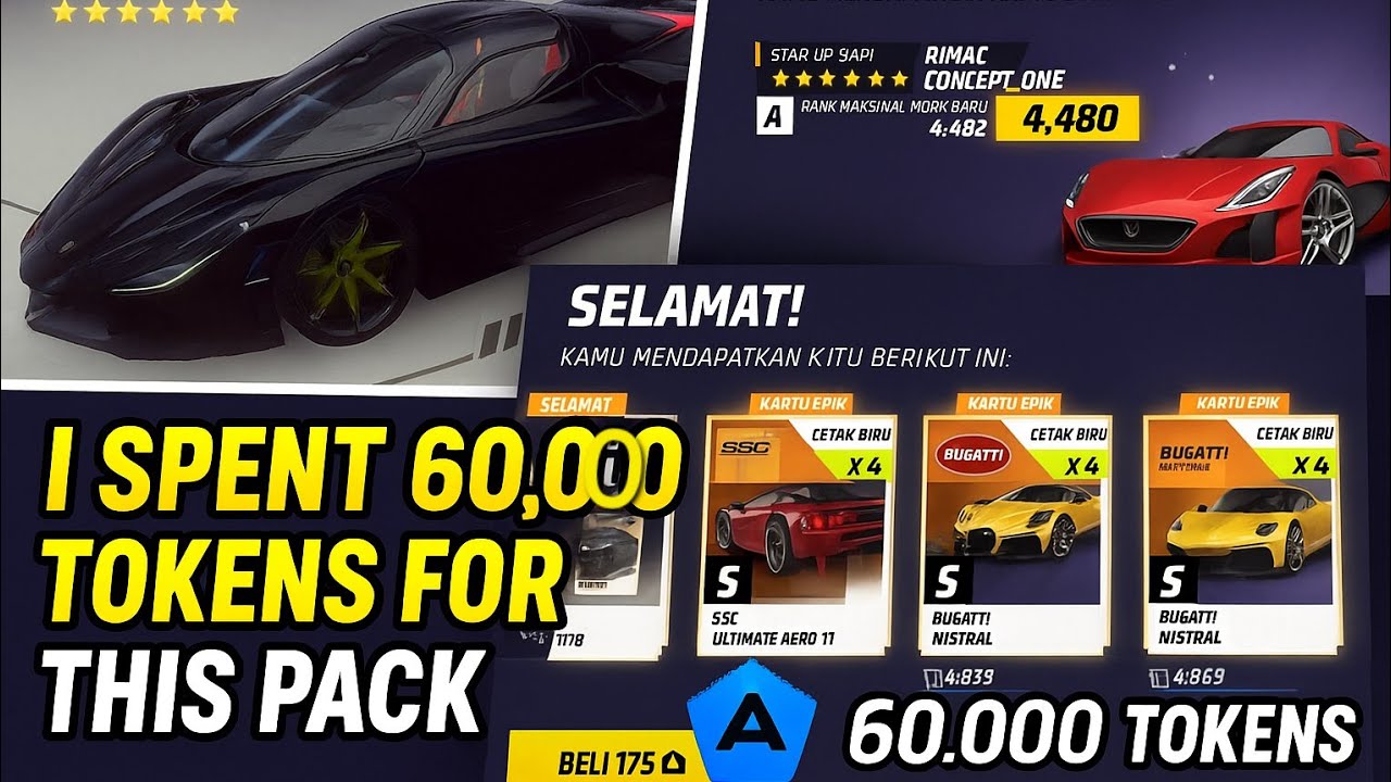 Spent 60,000 Tokens Just For This | Asphalt Legends Unite