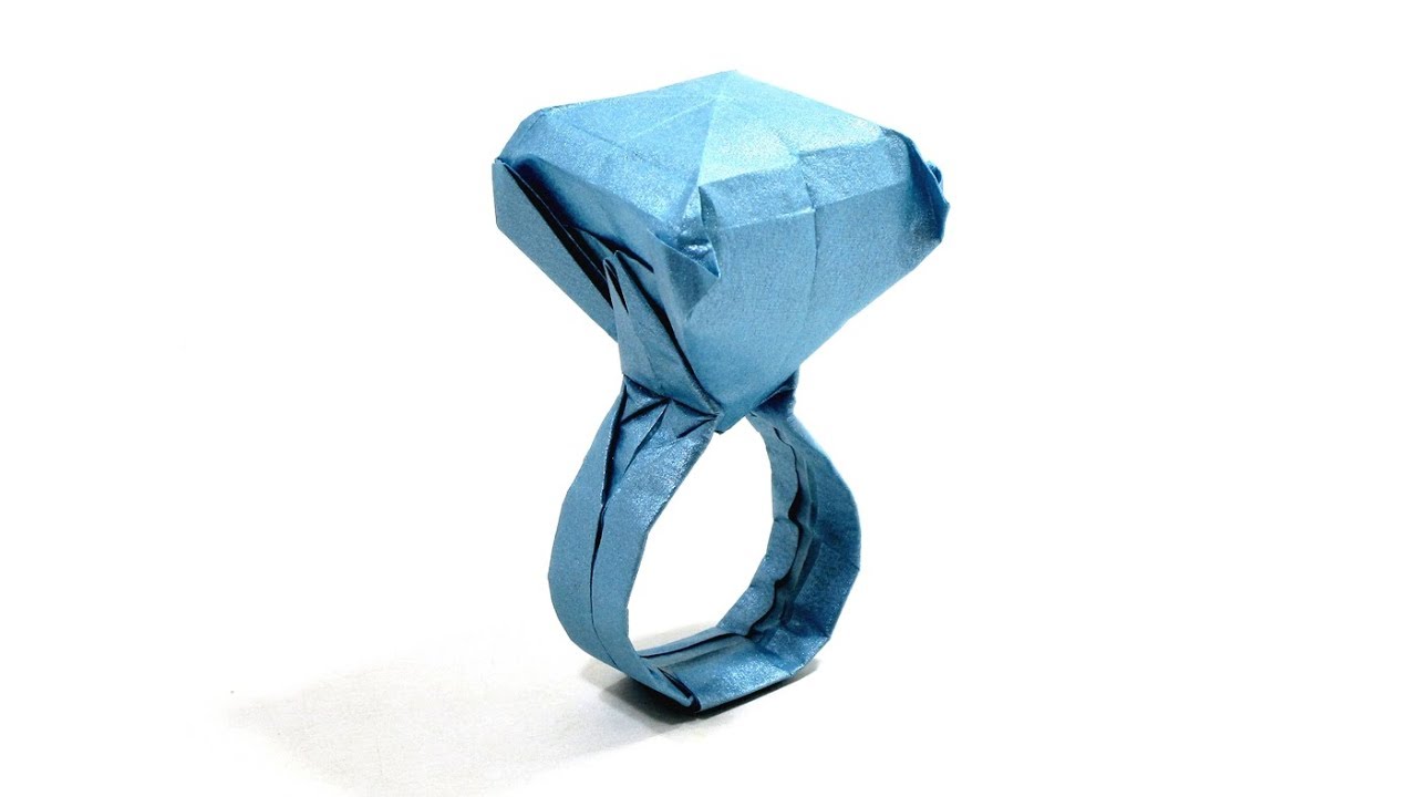 ORIGAMI DOLLAR DIAMOND RING TUTORIAL 折り紙 ダイヤの指輪 Mother's Day