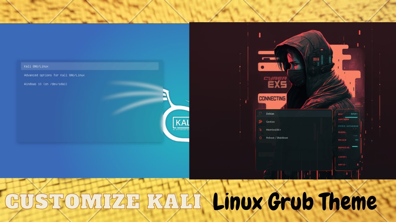 How To Customise Grub Boot Menu Theme on Kali Linux