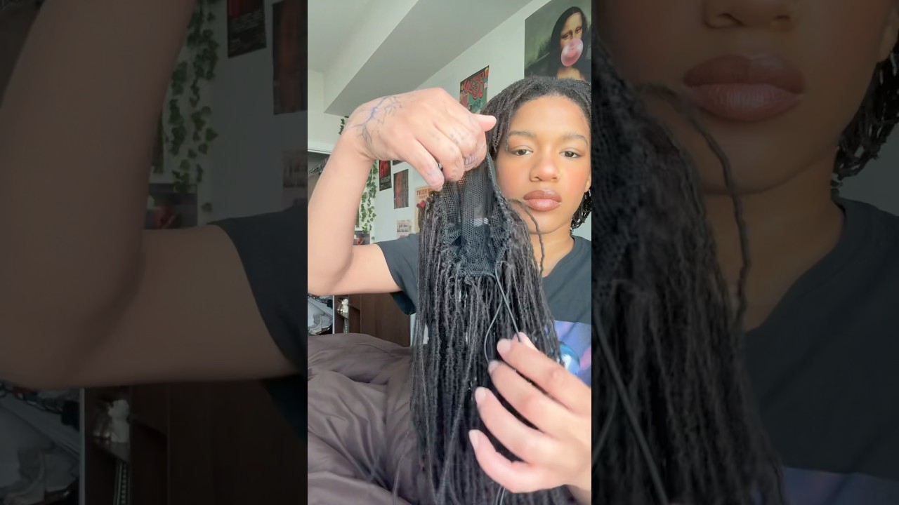 DIY MICROLOC PONYTAIL EXTENSION #microlocs #microlocponytail #reesebutreal #locs #microlocextensions