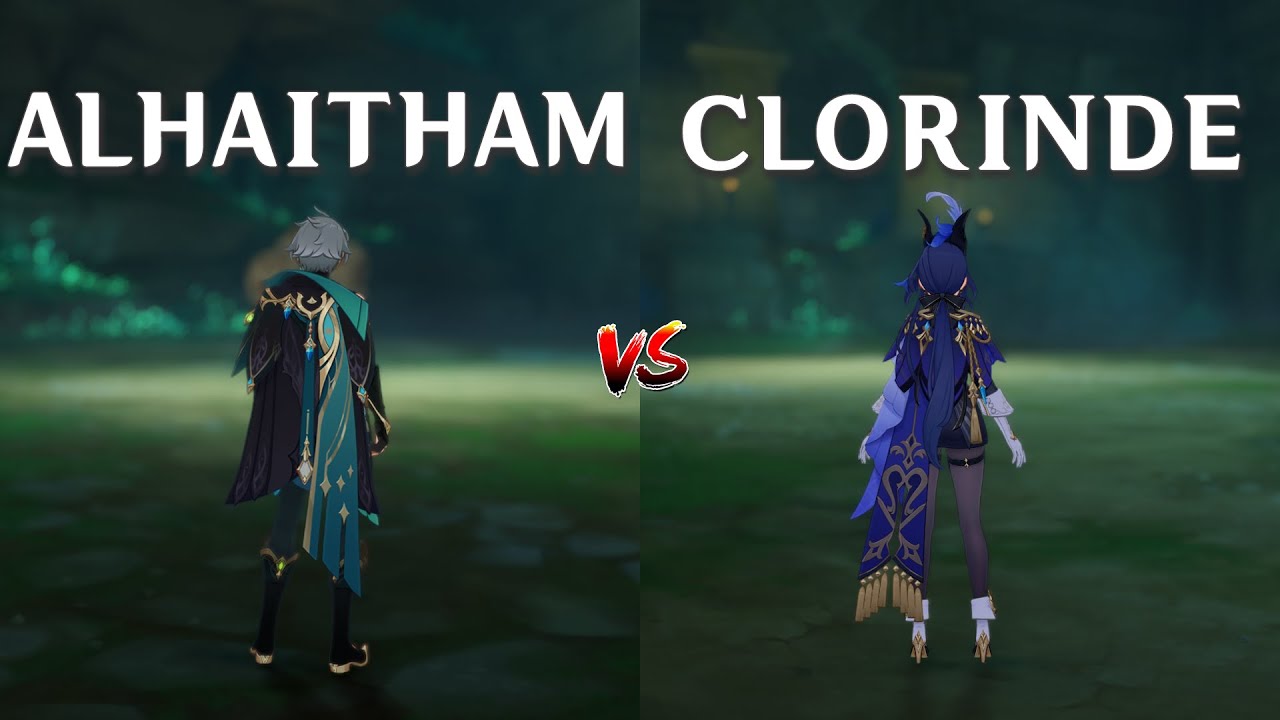 C0 Clorinde Vs C0 Alhaitham!! Who is the best DPS?? [Genshin Impact]