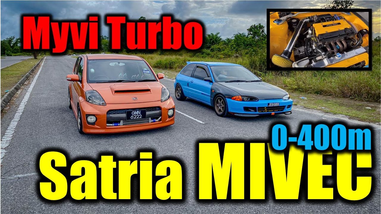 Satria MIVEC vs Myvi turbo! (Episode.9)
