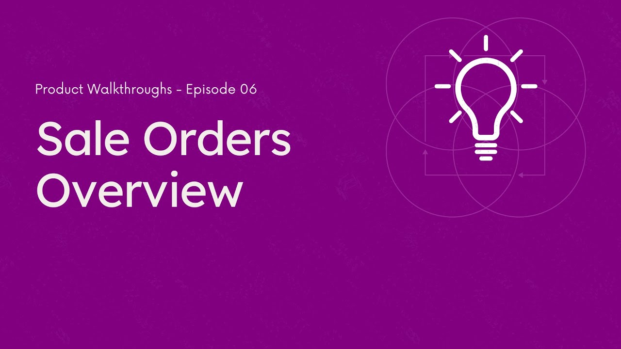 Sale Orders Overview