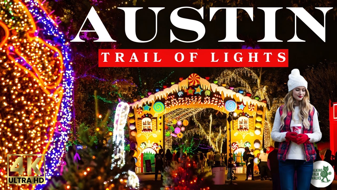 Austin Trail of Lights | Immersive 4K Opening Night Walkthrough