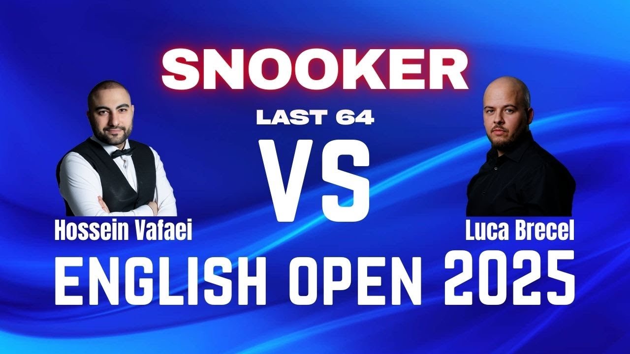 Hossein Vafaei vs Luca Brecel Full Match | English Open Snooker 2025 - Round 3
