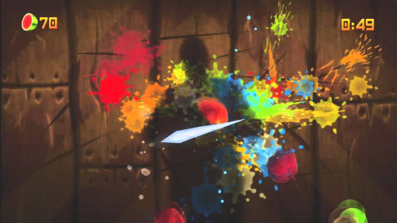 Fruit Ninja Kinect Demo Gameplay