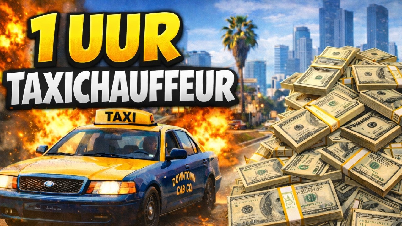 🔴GTA V LIVE | 1 UUR LANG TAXICHAUFFEUR SPELEN🔴