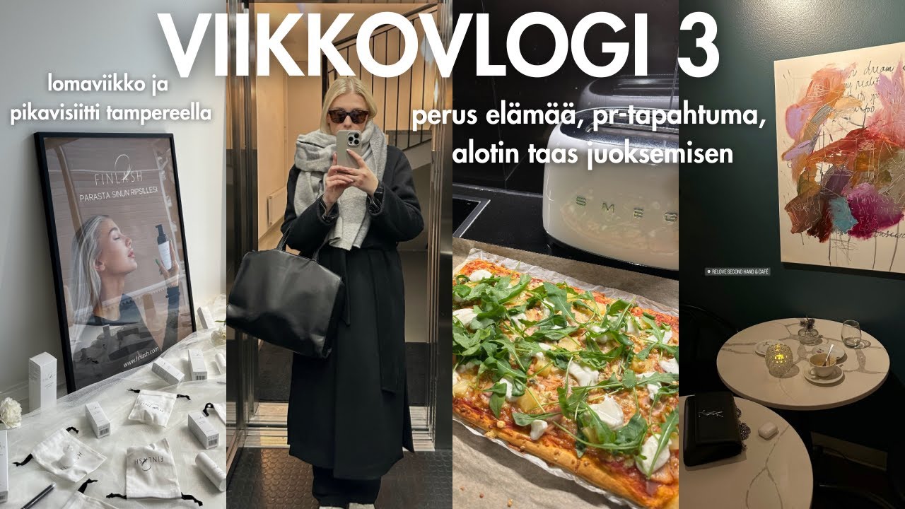 MY WEEK🌷: kotiarkea, pr-tapahtuma, aloitin taas juoksemisen, pizzailta | Lotta Liikanen