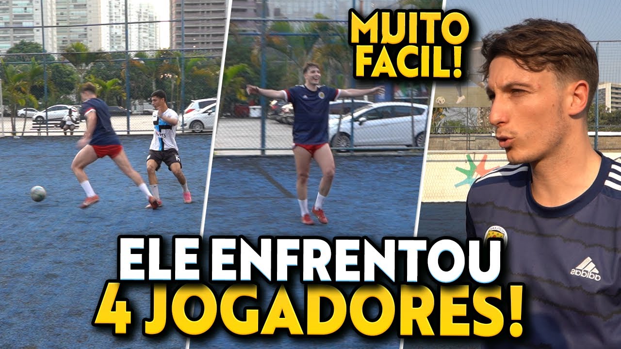 JUNINHO MANELLA vs 4 JOGADORES DE X1 em SÃO PAULO!!