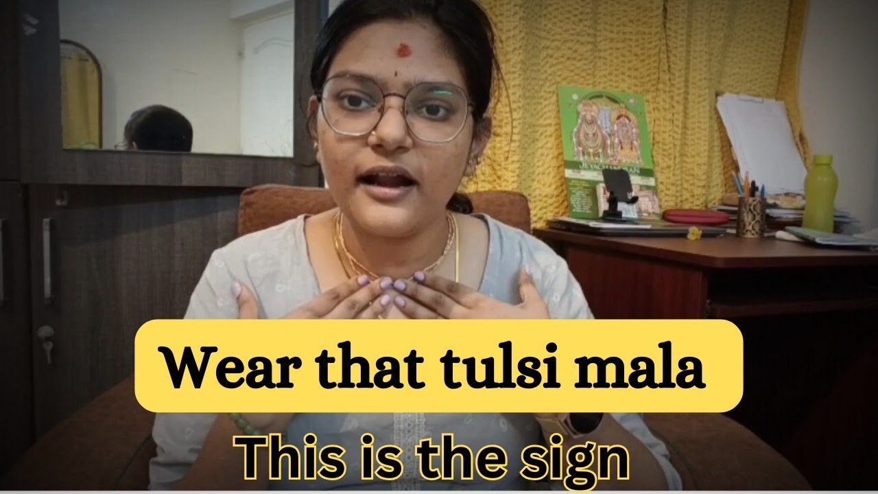 Start wearing a tulsi mala and see your life change in 21 days 