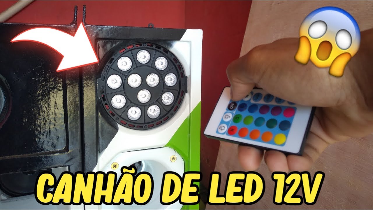 como ligar um  CANHAO DE LED em 12v |  how to connect led cannon in 12v