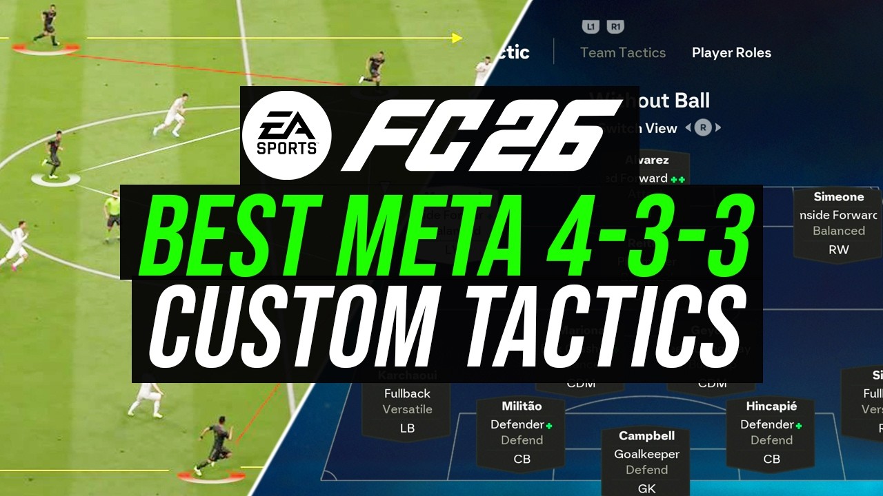 BEST META 4-5-1 TACTIC WITH 1 CDM STYLE FULL CUSTOM TACTICS & FORMATION (EXPLAINED) - FC 26