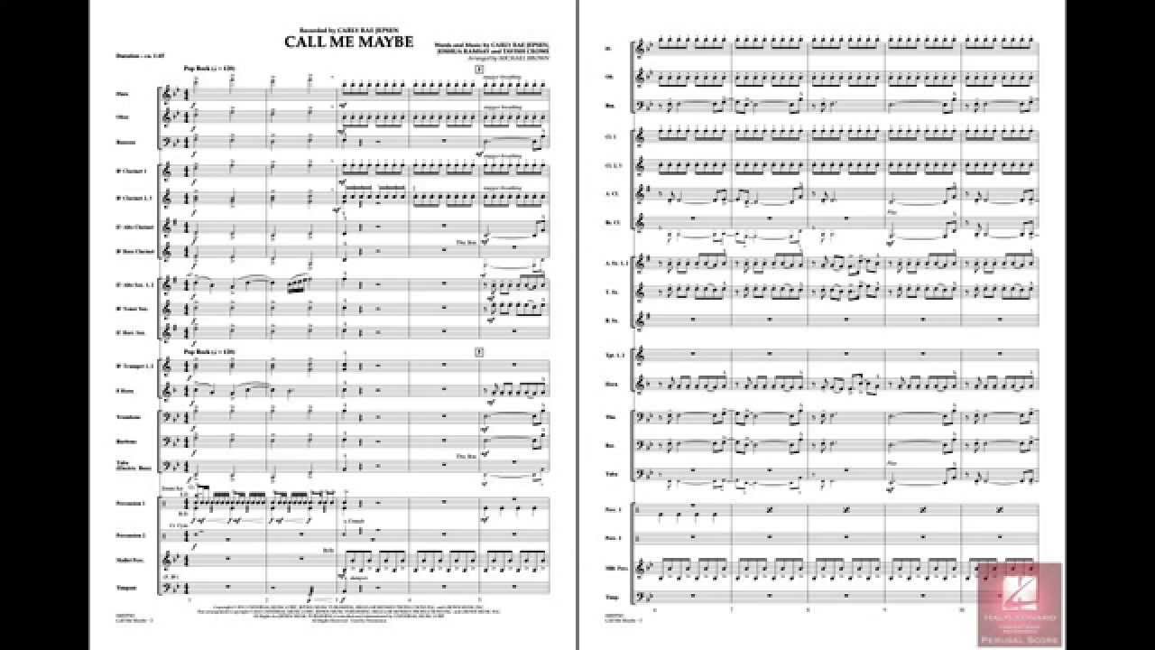 Call Me Maybe arranged by Michael Brown