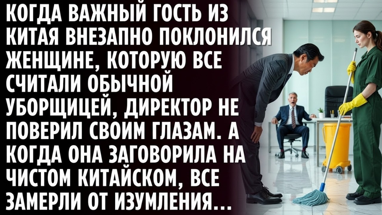 Когда важный гость из КИТАЯ внезапно поклонился УБОРЩИЦЕ, директор не поверил своим глазам...