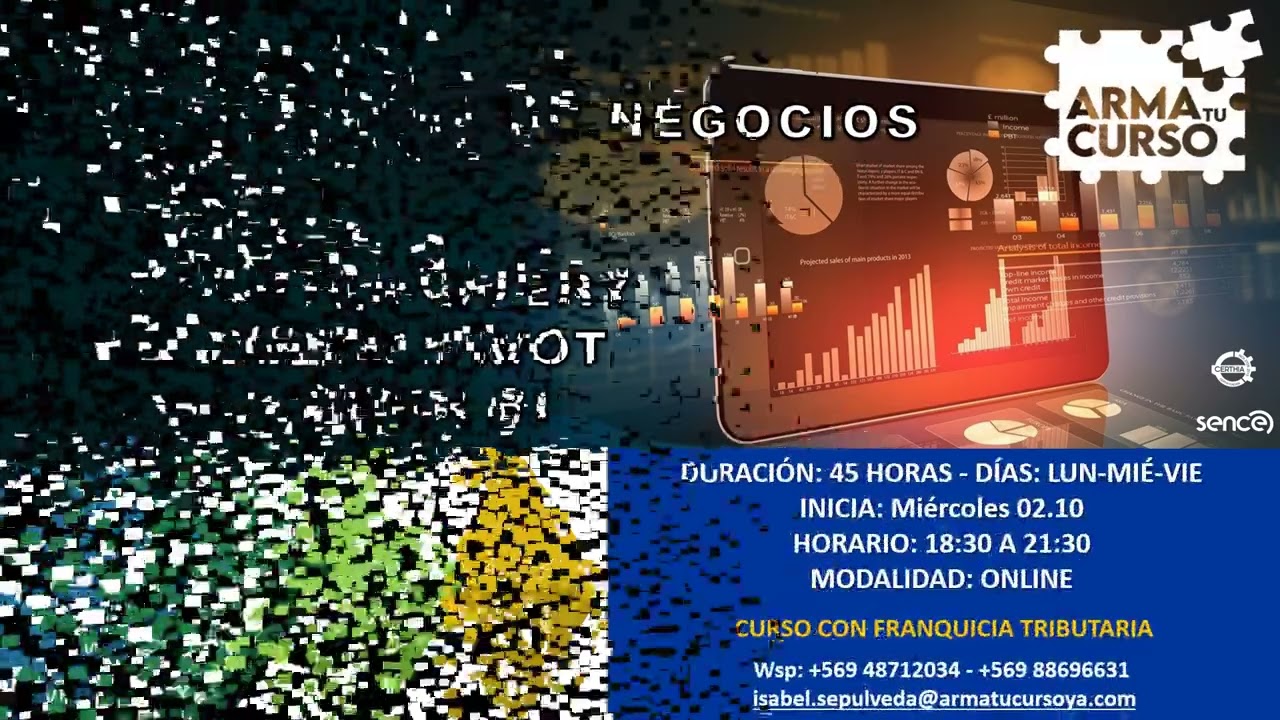 CURSO INTELIGENCIA DE NEGOCIOS Con EXCEL, POWER QUERY, POWER PIVOT Y POWER BI