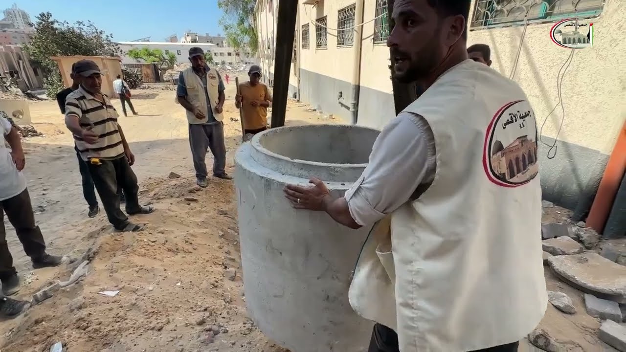 مشروع إنشاء خزان مياه بمستشفى الشفاء