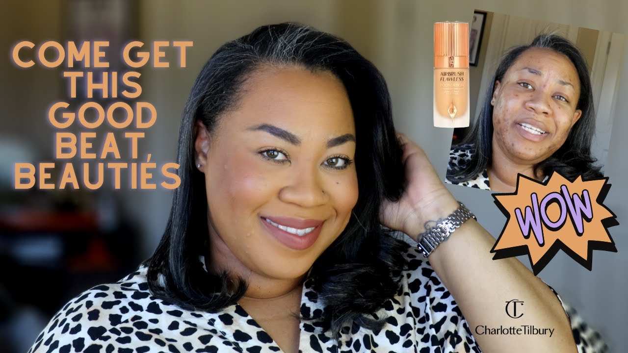 Charlotte Tilbury Airbrush Flawless Foundation Review⎮Favorite Oily, Acne Full Coverage Routine!