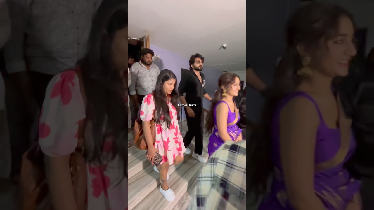 Nikhil Nayani Pavani Swethaa Naidu & Geetu Royal Latest Visuals at Pattu Pattuchera Song Launch