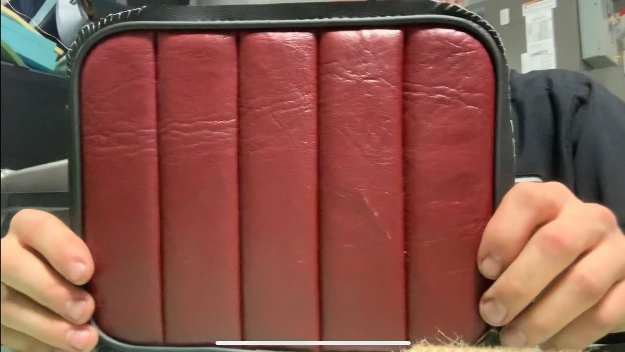 Roll and Pleat stitch over scrim foam