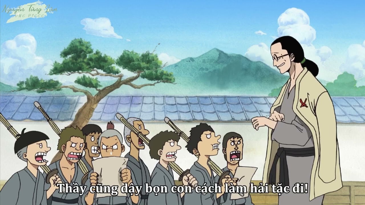 Koushirou admits to that he taught Zoro how to fight but swears didn't teach Zoro how to be a pirate