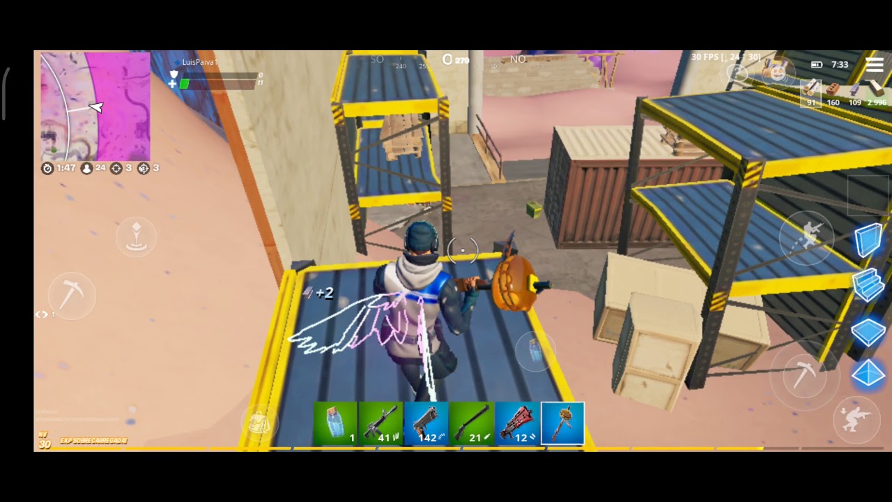 Fortnite rodando no POCO X3 NFC