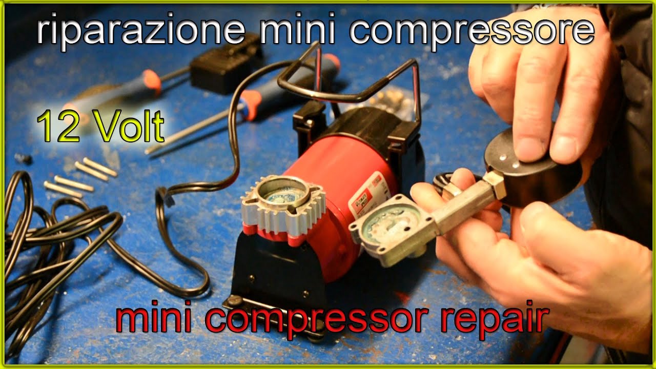 riparazione mini compressore 12 v mini compressor repair