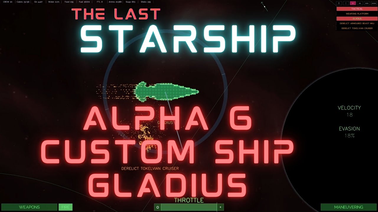 Alpha 6 Custom Combat Ship The Gladius!  Weapons Consoles!!
