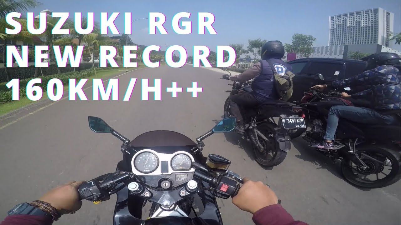 Top Speed SUZUKI RGR 150 terbaru!!!, balapan sama cb150 dan Vixion R di Sentul