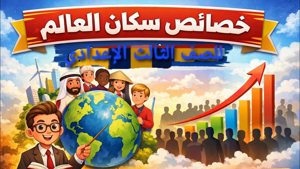 درس خصائص سكان العالم للصف الثالث الإعدادي 