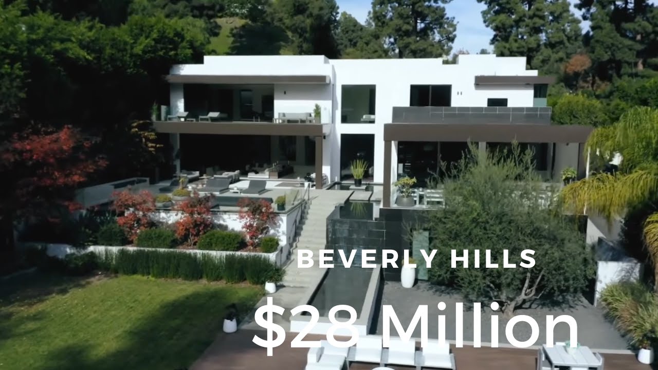 Inside this $28 Million BEVERLY HILLS MODERN MANSION