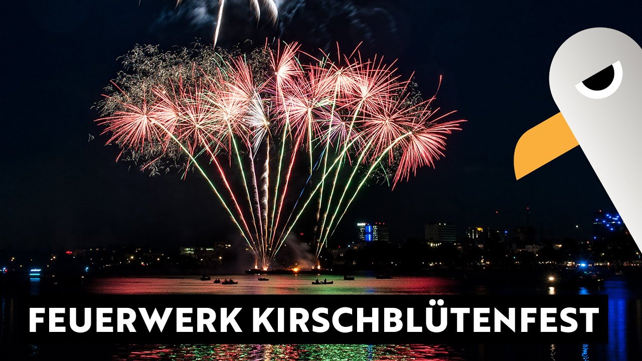 Imposantes Feuerwerk beim Kirschblütenfest Hamburg 2025