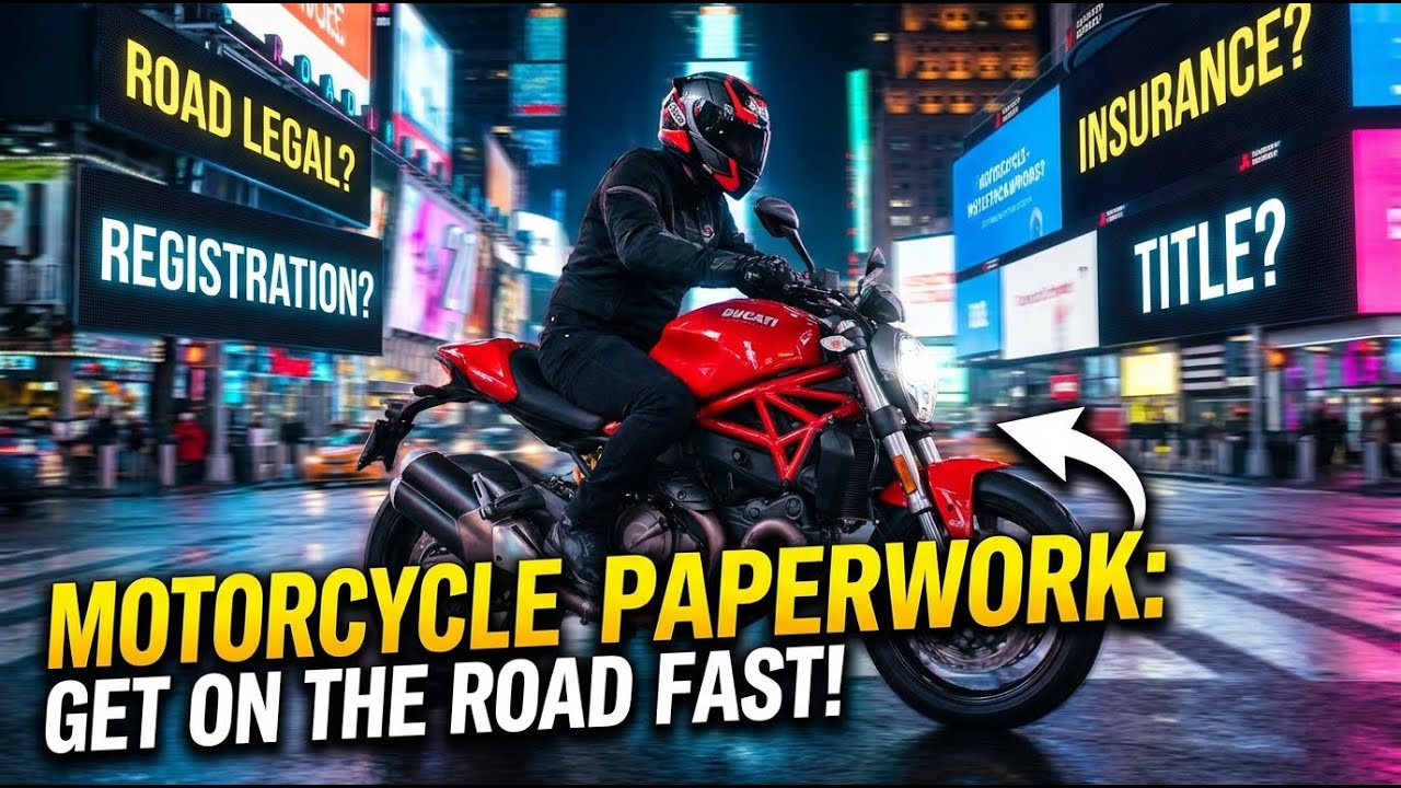 New Motorcycle Rider? Sort Your Paperwork, Tax & Insurance