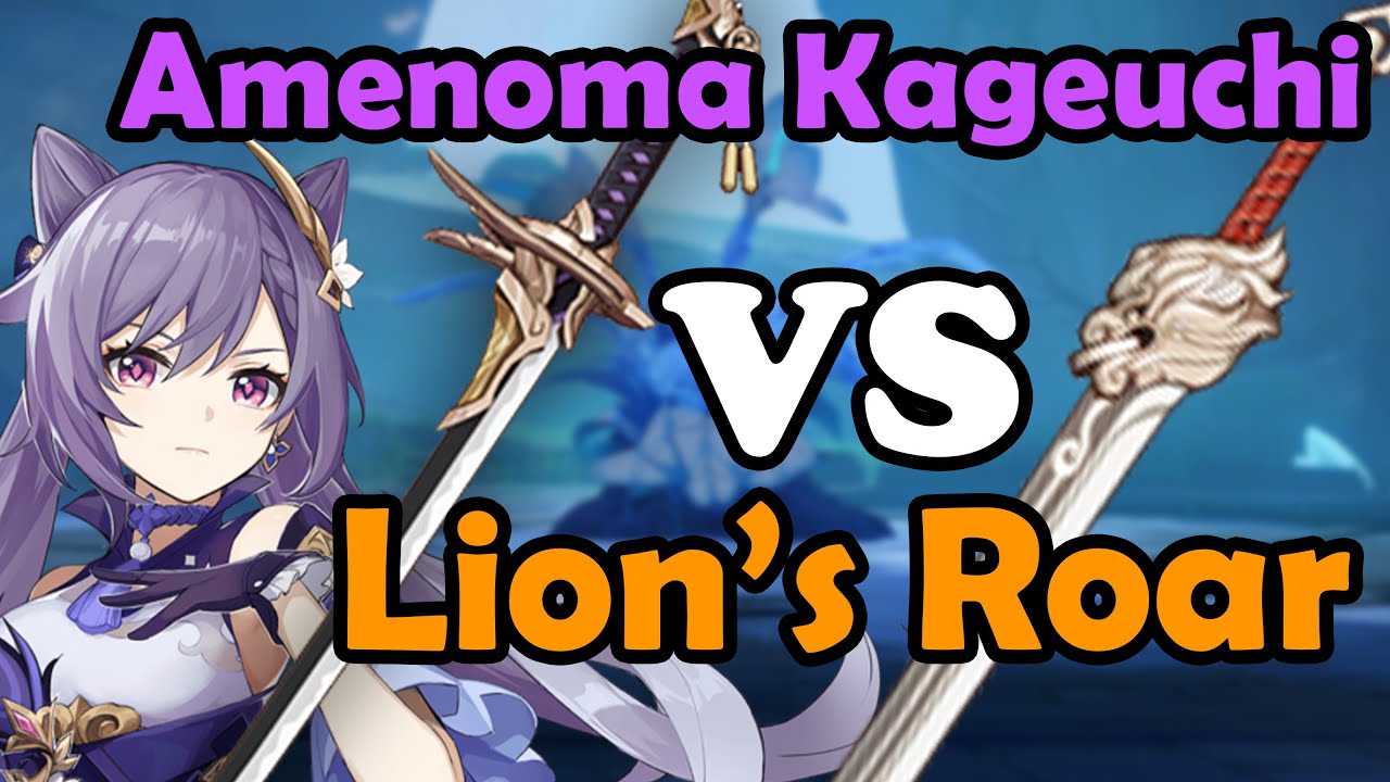 LION'S ROAR VS AMENOMA KAGEUCHI!!! Which is better for Keqing? - Genshin Impact