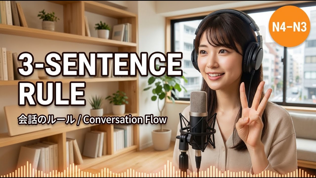 The 3-Sentence Rule for Natural Japanese Listening Practice (N4-N3)