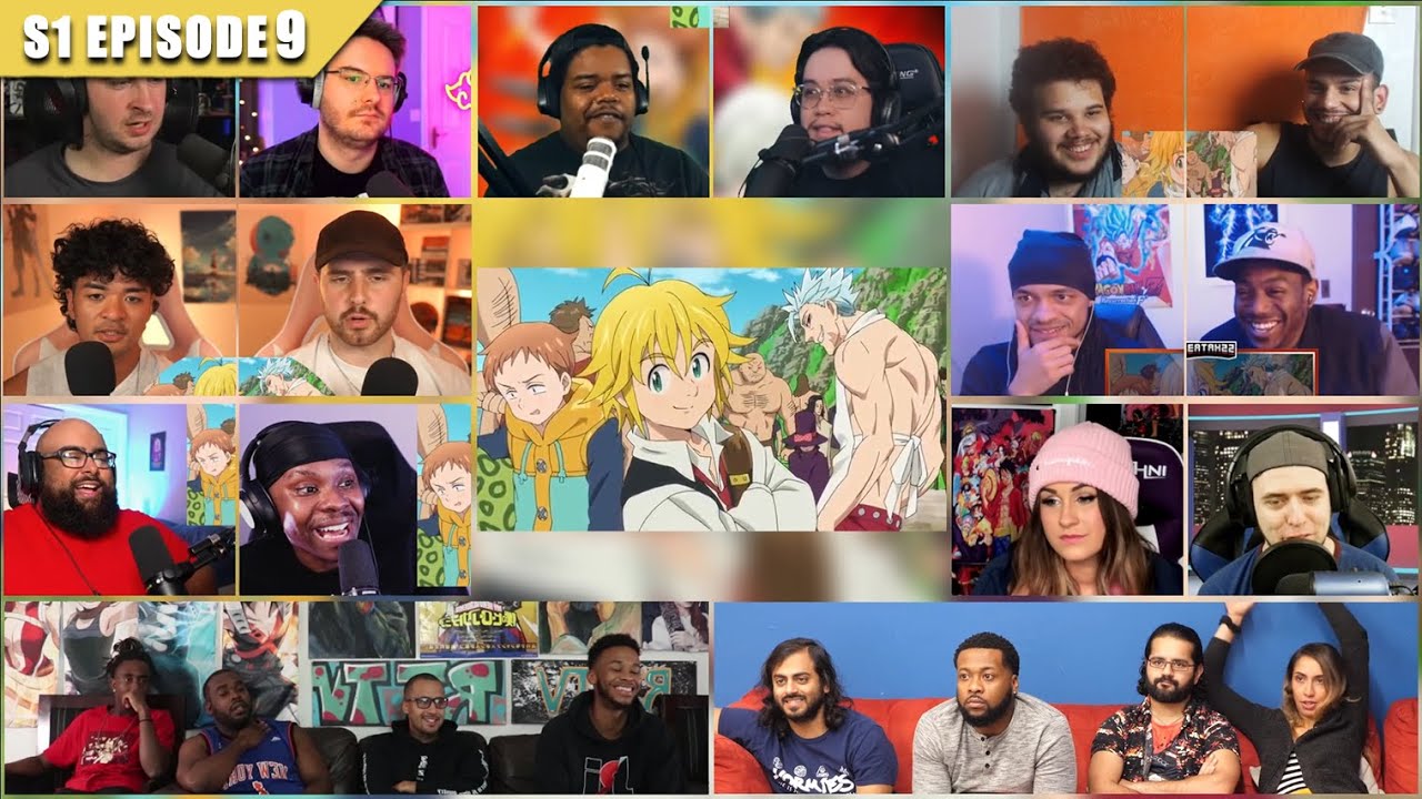 [Full Episode] The Seven Deadly Sins Season 1 Episode 9 Reaction Mashup | 七つの大罪