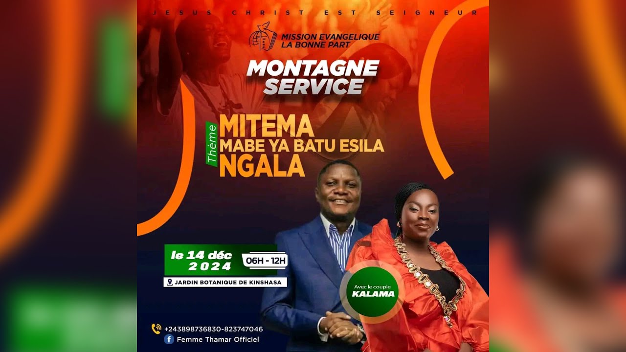 LIVE 🔴 || MONTAGNE SERVICE |  « MITEMA MABE YA BATU ESILA NGALA »