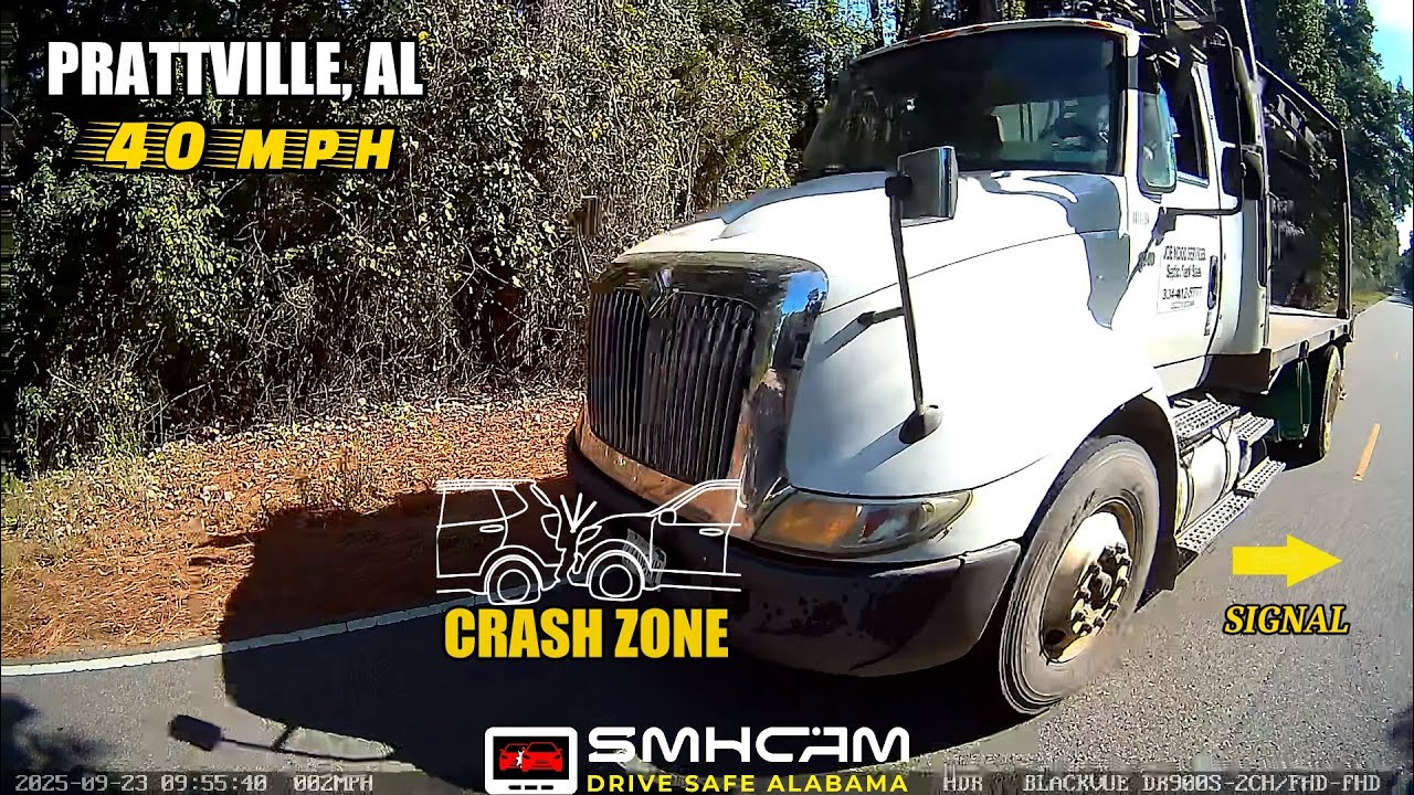 SPEEDING Truck Driver Doesn't Have Time For Traffic