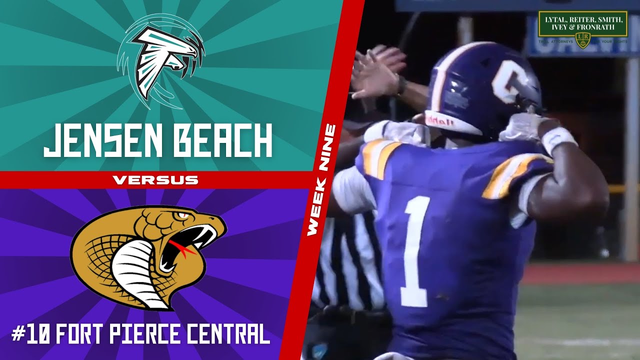 Fort Pierce Central downs undefeated Jensen Beach 32-18 | AJ Hill Scores 3 TDs